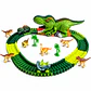 Pista de Dinosaurio 101 Piezas con Vehículos - Miniatura 3