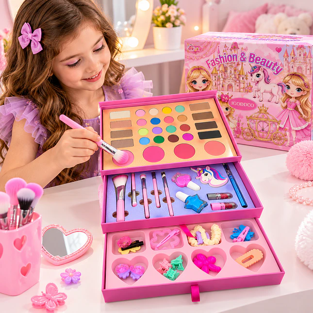 Set de Belleza Infantil IG3146 con Maquillaje y Accesorios 3