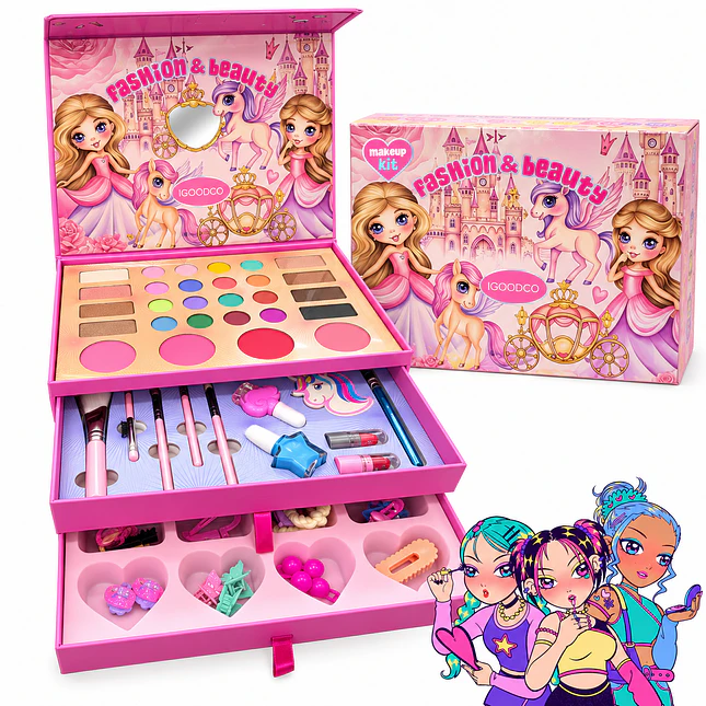 Set de Belleza Infantil IG3146 con Maquillaje y Accesorios 1