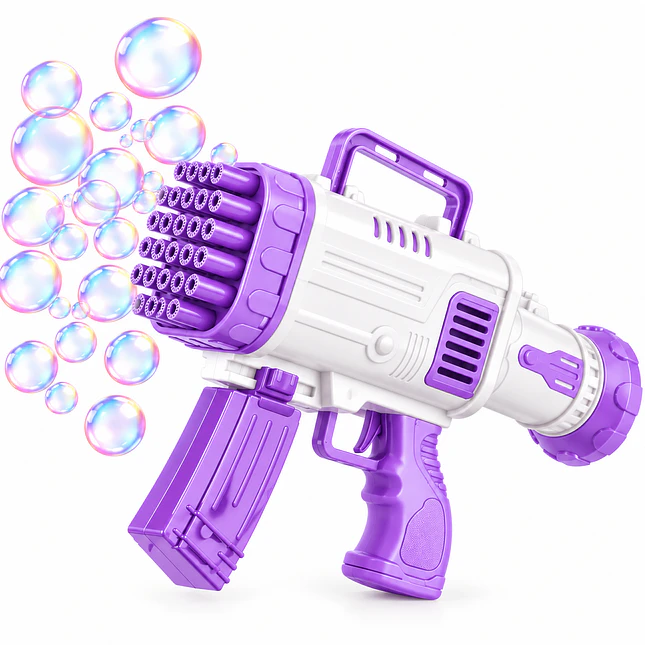 Pistola de Burbujas 92 Hoyos Recargable 1