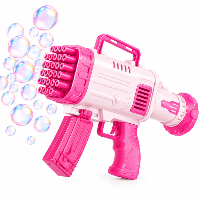 Pistola de Burbujas 92 Hoyos Recargable 3