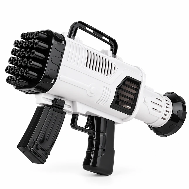 Pistola de Burbujas 92 Hoyos Recargable 4