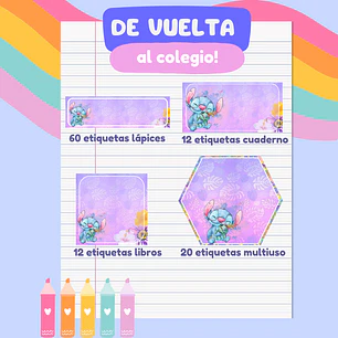 Etiquetas escolares personalizadas
