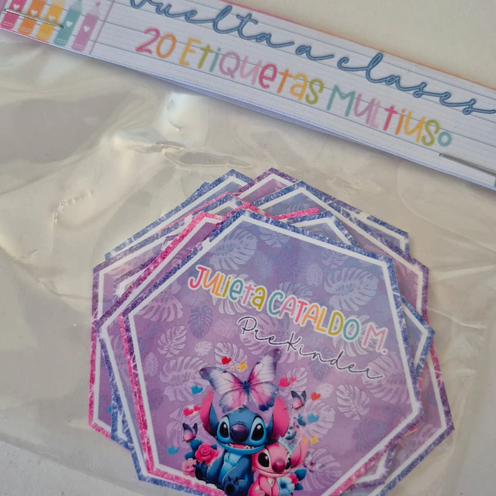 Etiquetas escolares personalizadas 3