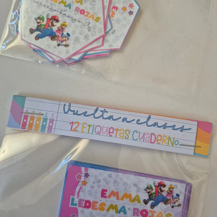 Etiquetas escolares personalizadas 4