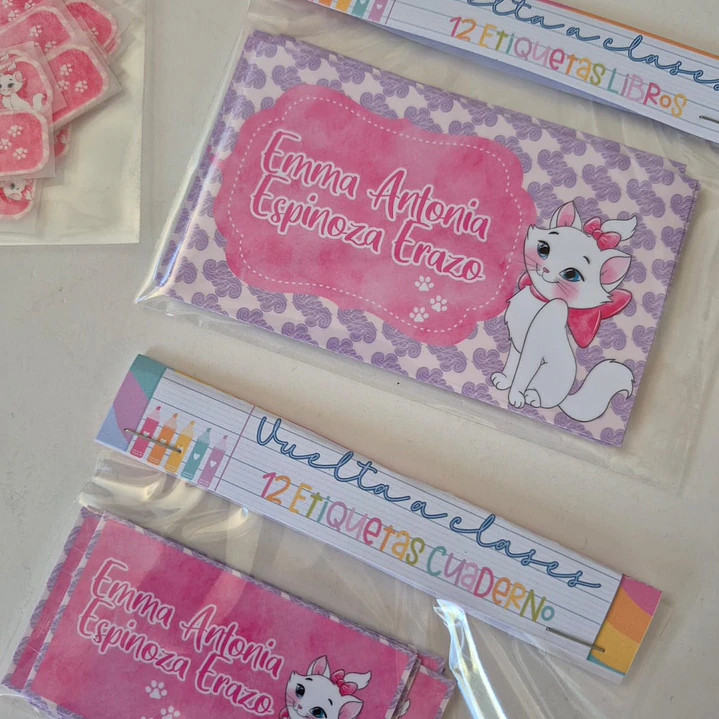 Etiquetas escolares personalizadas 2