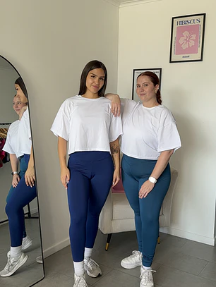 Polera crop oversize