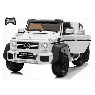 Auto Bateria G63 Licencia Mercedes 6x6 Blanco 12v