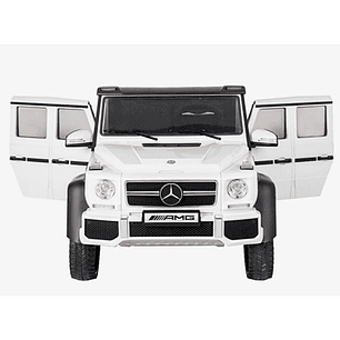 Auto Bateria G63 Licencia Mercedes 6x6 Blanco 12v