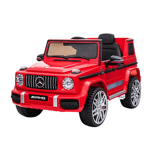 Auto a Batería Jeep G63 Con Licencia Mercedes 12V Rojo -