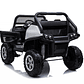 Buggy a Batería XXL 4×4 2 Asientos MERCEDES UNIMOG Pantalla Touch Ruedas goma- Blanco - Miniatura 2