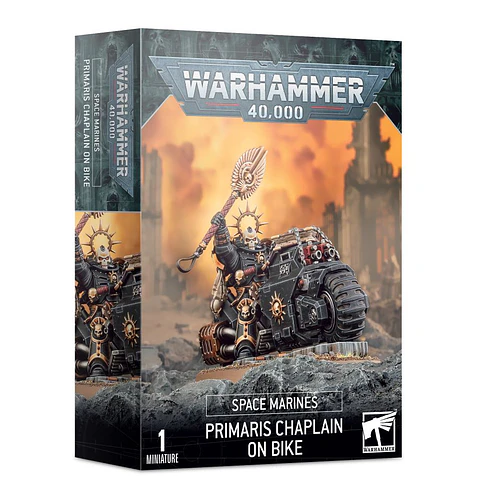 Space Marines: Primaris Chaplain on Bike - Capellán Primaris En Moto