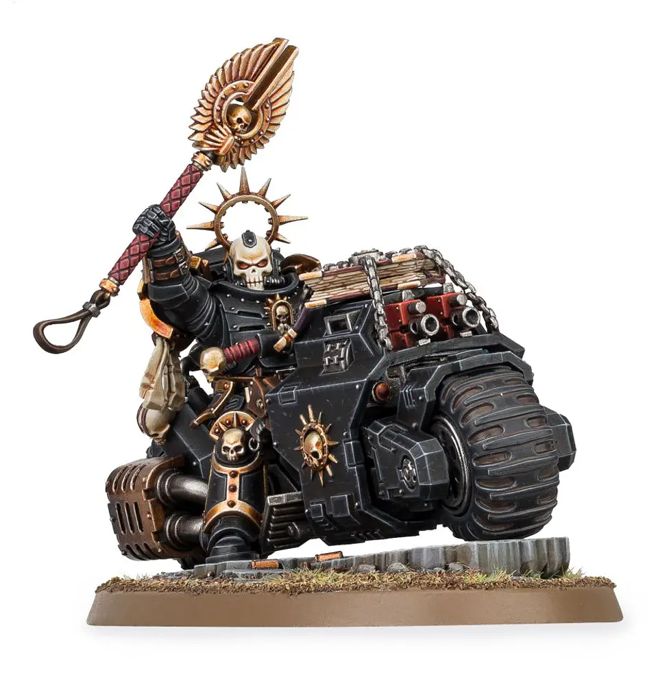 Space Marines: Primaris Chaplain on Bike - Capellán Primaris En Moto 2