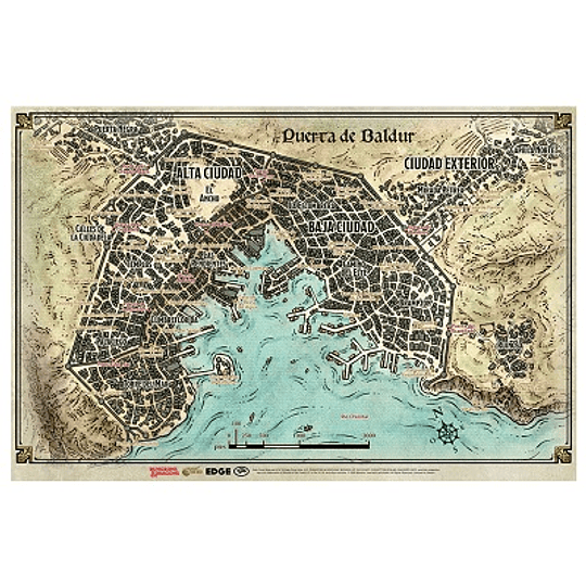 Dungeons & Dragons - Calabozos y Dragones: Mapa de Puerta de Baldur