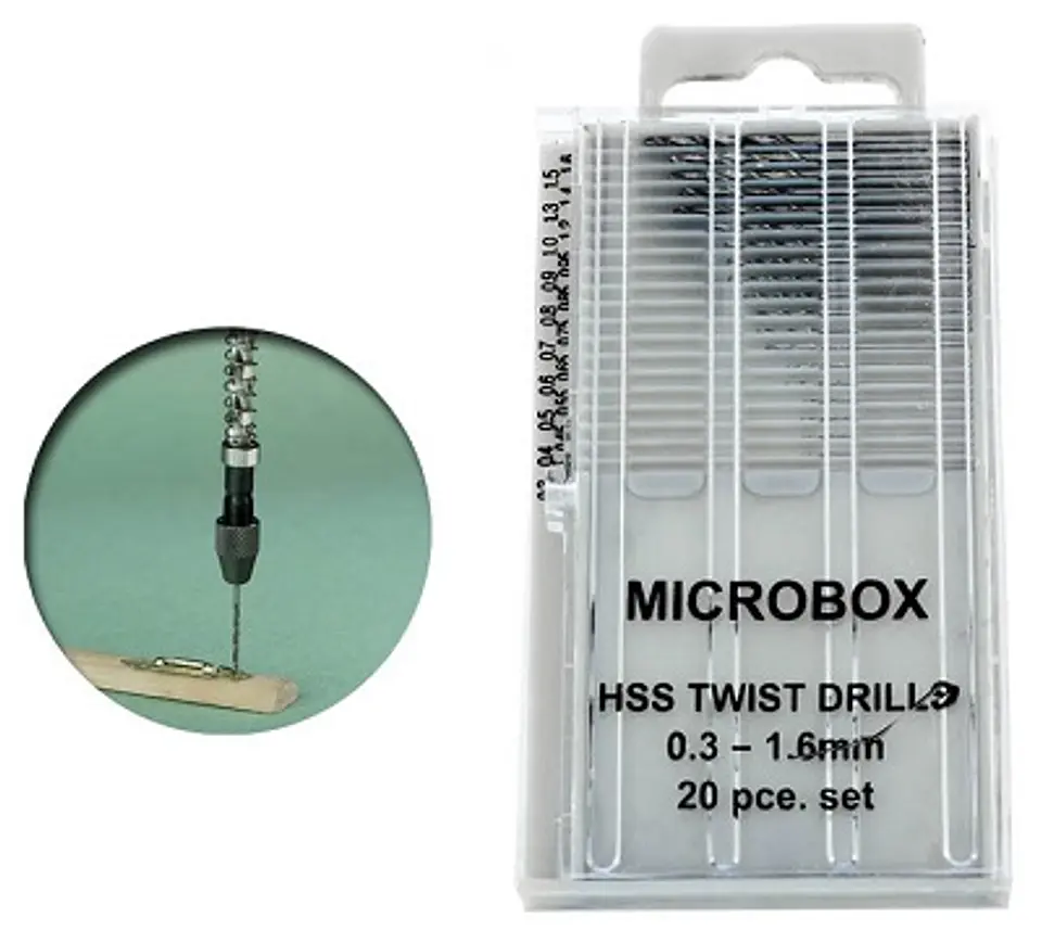 Set de 20 minibrocas de precisión 0.3-1.6MM 1