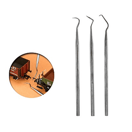 Set de 3 Curetas de Acero Inoxidable