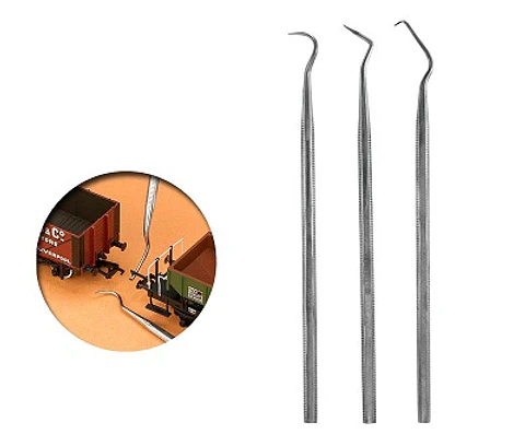 Set de 3 Curetas de Acero Inoxidable