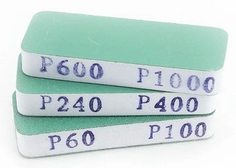 Set de 3 Lijas doble grano (80x30x12mm)