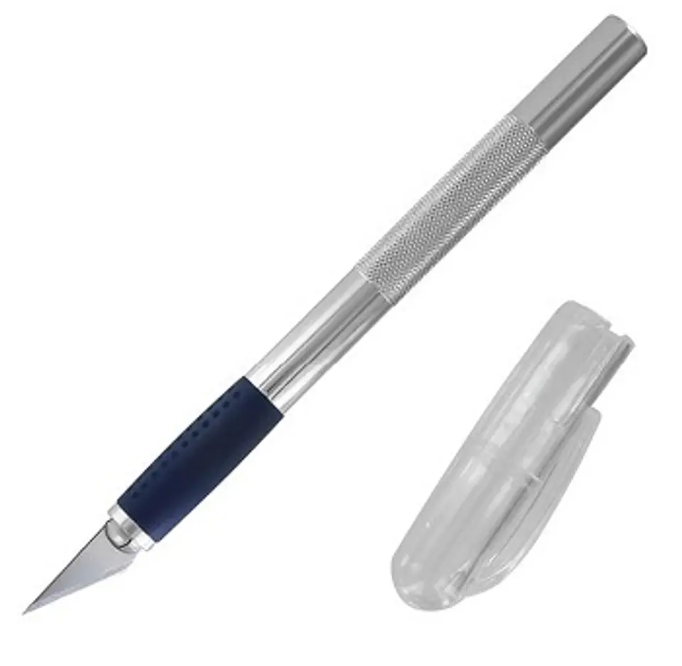 Cutter de aluminio mango de silicona incluye cuchilla n11 1