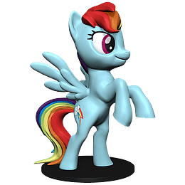 My Little Pony: Rainbow Dash - Deep Cuts Unpainted Minis (Para pintar)