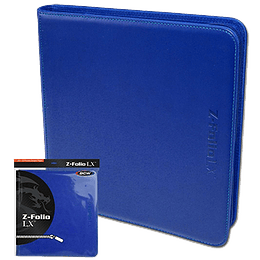 Carpeta BCW - Z-Folio 12 Bolsillos LX de Cuero - Blue