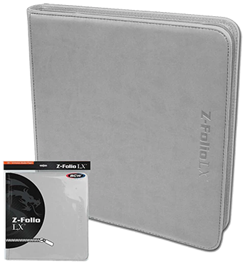 Carpeta BCW - Z-Folio 12 Bolsillos LX de Cuero - White