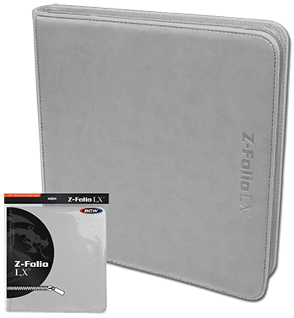 Carpeta BCW - Z-Folio 12 Bolsillos LX de Cuero - White 1