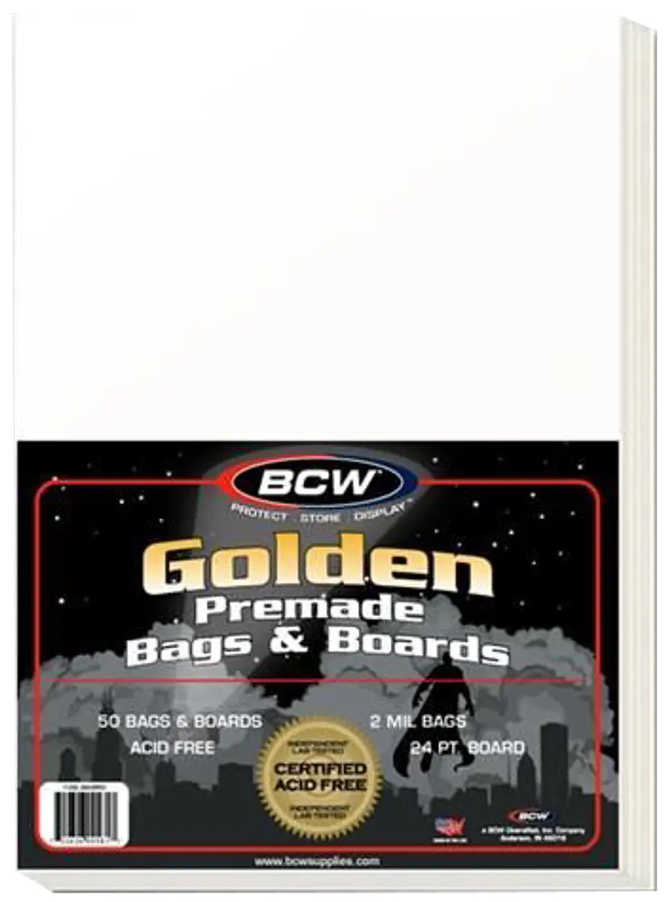 Comic Bag - Premade Golden and Board (x50) 1