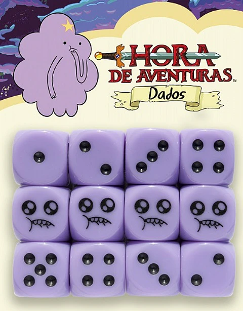 Dados Hora de Aventuras: Princesa Bultos (12 dados de 6 lados)