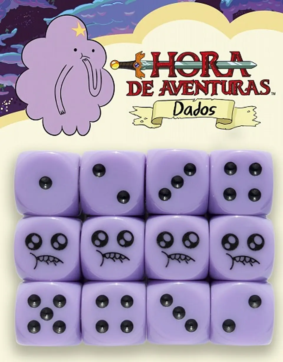 Dados Hora de Aventuras: Princesa Bultos (12 dados de 6 lados) 1
