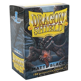 Protectores Dragon Shield Matte - Black - Negro (x100)