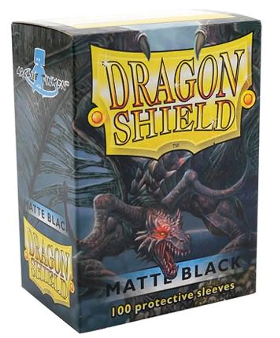 Protectores Dragon Shield Matte - Black - Negro (x100) 1