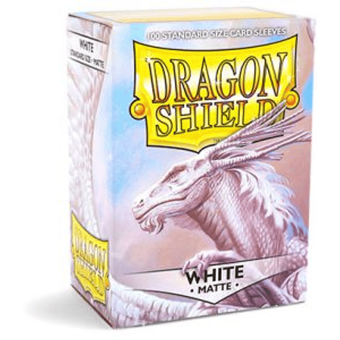 Protectores Dragon Shield Matte - Blanco (x100)