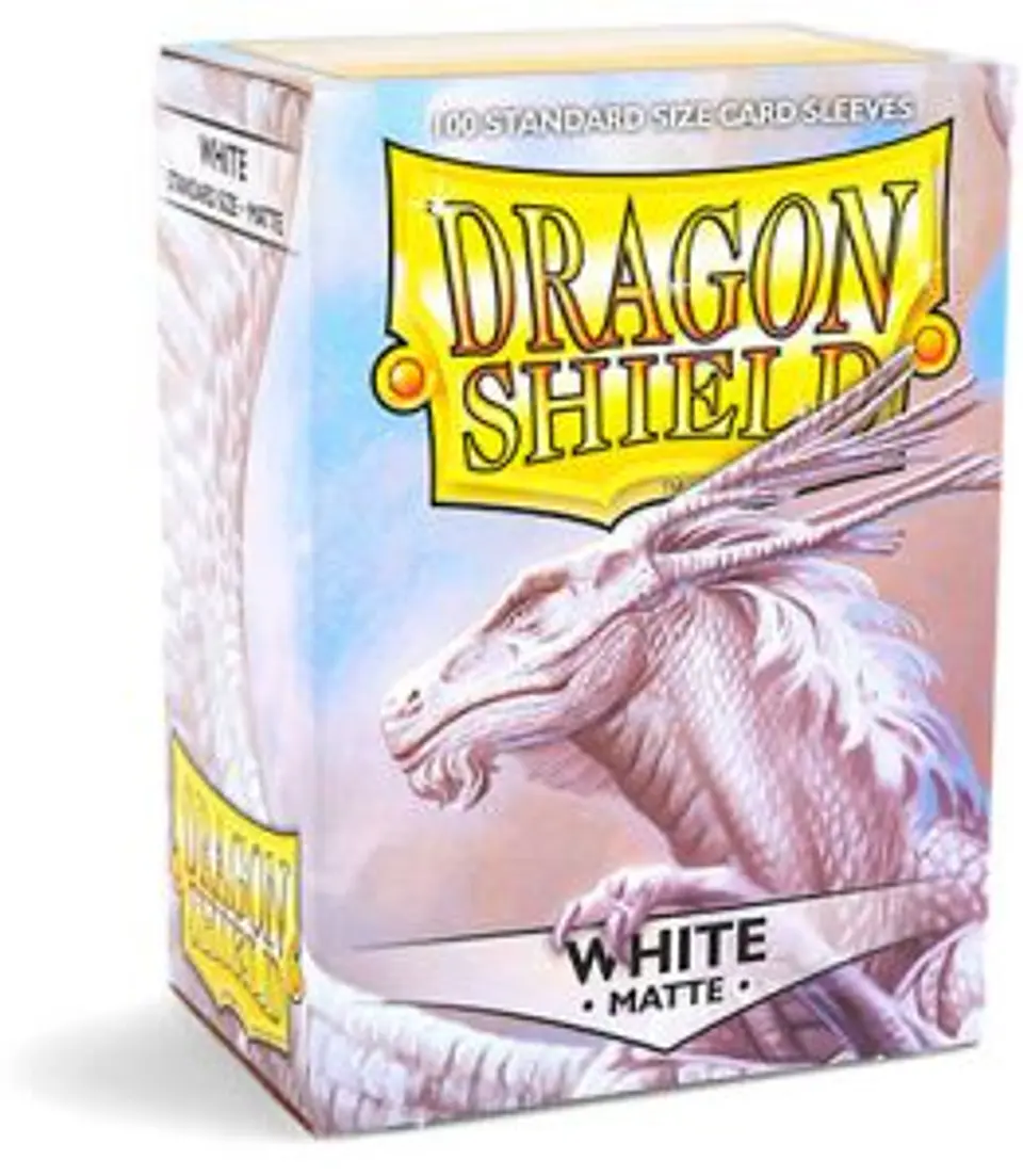Protectores Dragon Shield Matte - Blanco (x100) 1