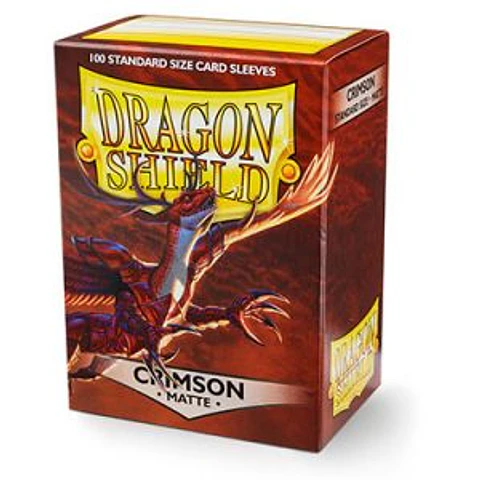 Protectores Dragon Shield Matte - Carmesí (x100)
