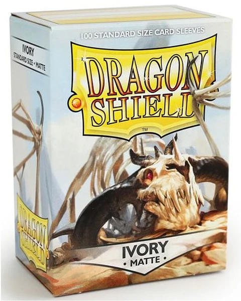 Protectores Dragon Shield Matte - Ivory - Marfil (x100)