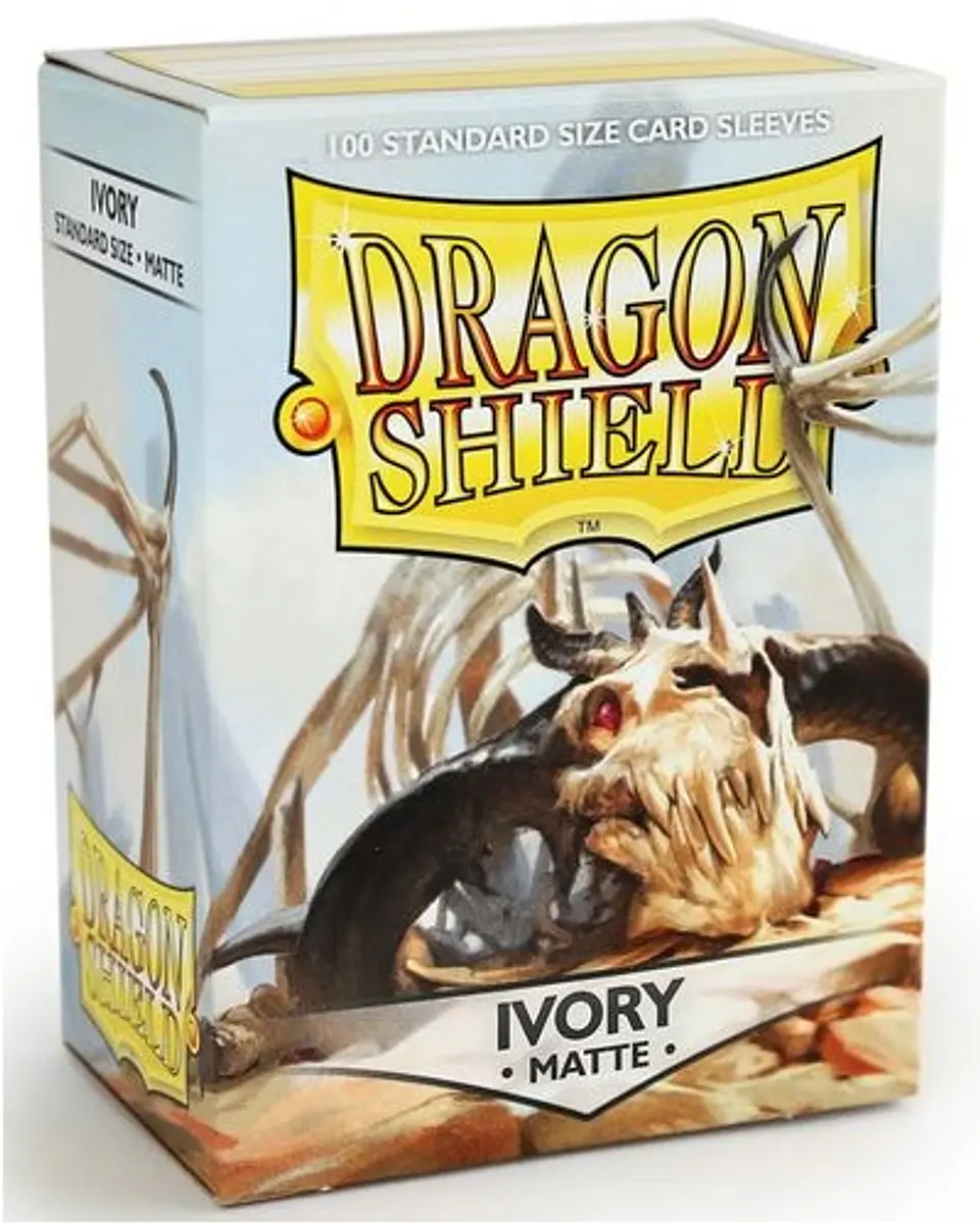 Protectores Dragon Shield Matte - Ivory - Marfil (x100) 1