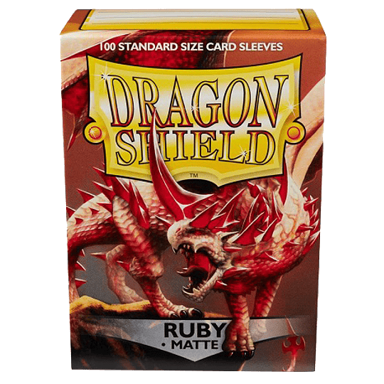 Protectores Dragon Shield Matte - Ruby (x100)