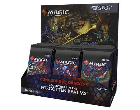 Caja de Set Booster D&D Adventures in the Forgotten Realms