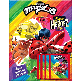 Álbum Miraculous - Lady Bug: Super Heroez Team + 50 Sobres