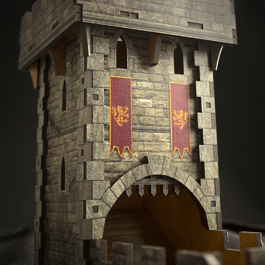 Qworkshop Color Dice Tower - Medieval