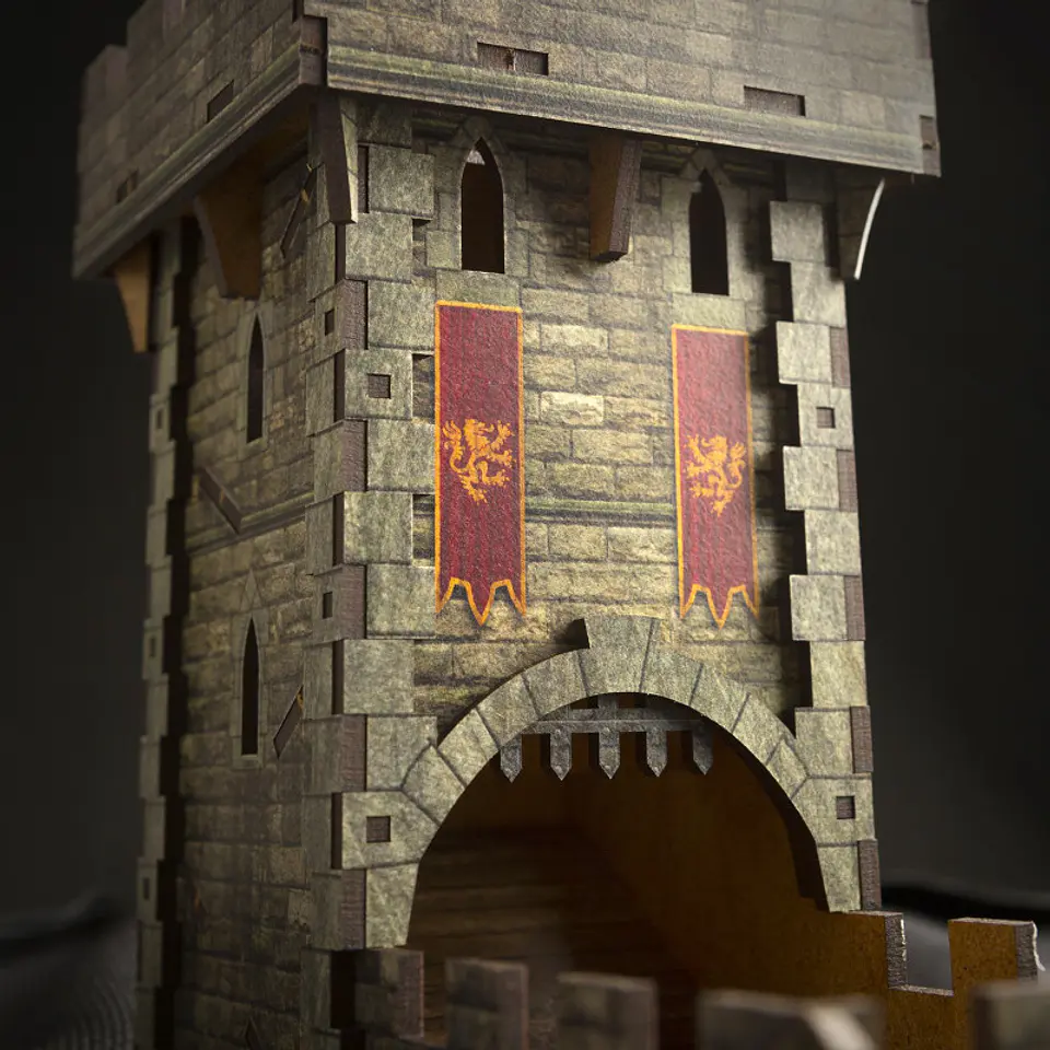 Qworkshop Color Dice Tower - Medieval 2