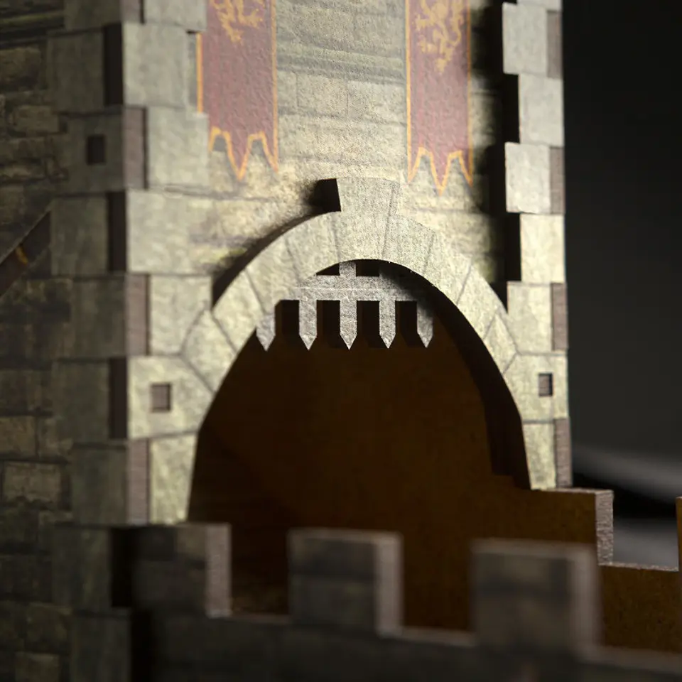 Qworkshop Color Dice Tower - Medieval 3