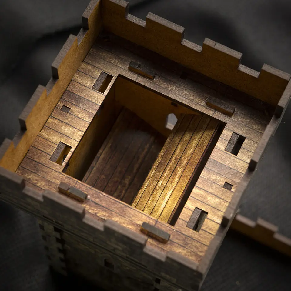 Qworkshop Color Dice Tower - Medieval 4