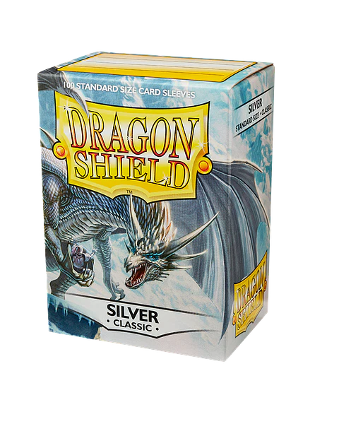 Protectores Dragon Shield Classic: Plateado - Silver (x100)