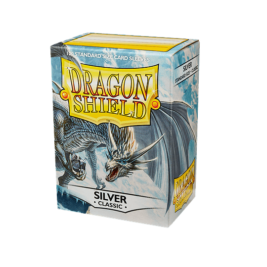 Protectores Dragon Shield Classic: Plateado - Silver (x100)