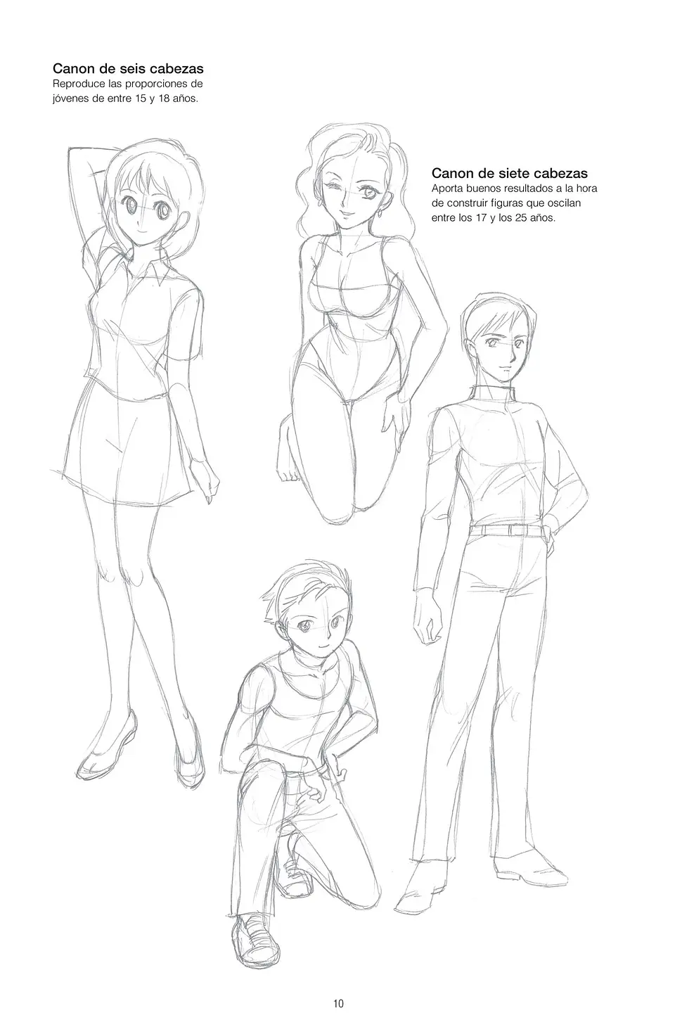 Técnicas de Dibujo Manga 2: Cánones y Proporciones 6