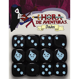Dados Hora de Aventuras: Marceline (12 dados de 6 lados)