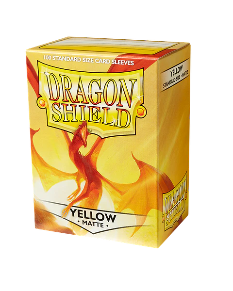 Protectores Dragon Shield Matte - Amarillo (x100)