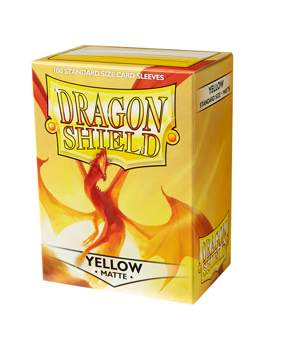 Protectores Dragon Shield Matte - Amarillo (x100) 1